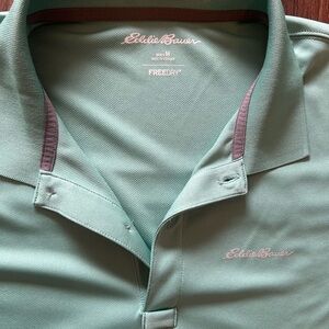 Eddie Bauer Men's Green Polo Shirt